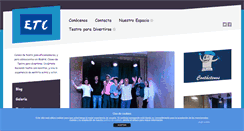 Desktop Screenshot of espacioteatrocrecimiento.com